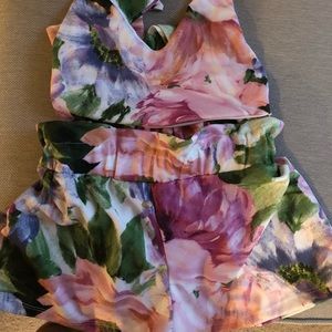 Floral short crop set